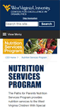 Mobile Screenshot of nutrition.cedwvu.org