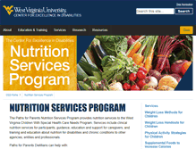 Tablet Screenshot of nutrition.cedwvu.org